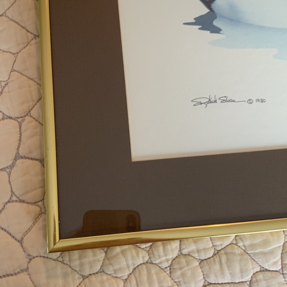 Richard Sloan framed art of ducks - Picture 6 of 7